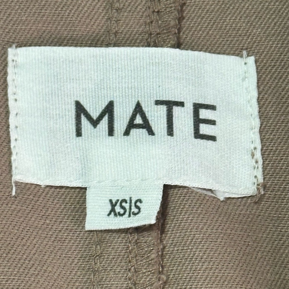 MATE the Label Tencel Twill Trench Coat Sz XS/S Mushroom Brown - Picture 9 of 11